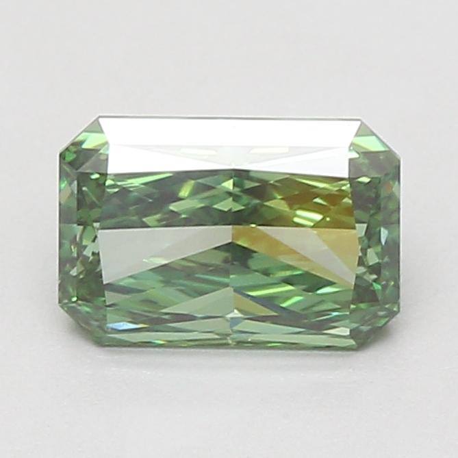 1.85 Ct. Fancy Vivid Green Radiant Lab Grown Diamond