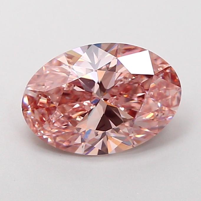 1.81 Ct. Fancy Intense Brownish Pink Oval Lab Grown Diamond