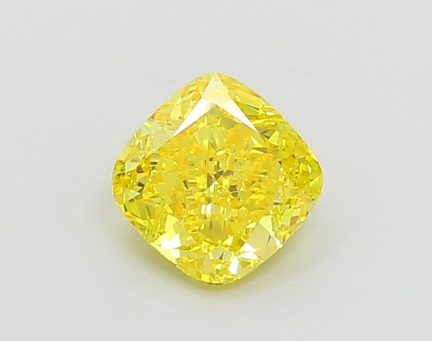 1.56 Ct. Fancy Vivid  Yellow Cushion Lab Grown Diamond