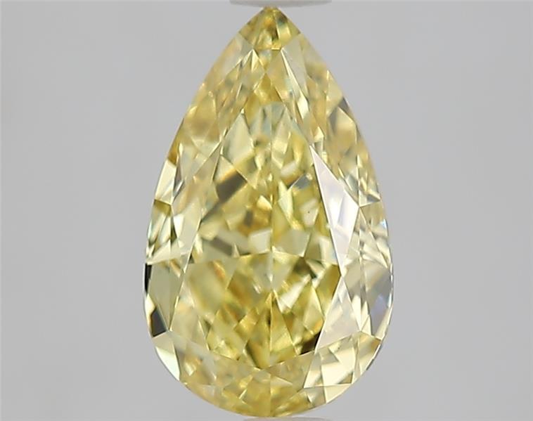 2.06 Ct. Fancy Intense  Yellow Pear Lab Grown Diamond