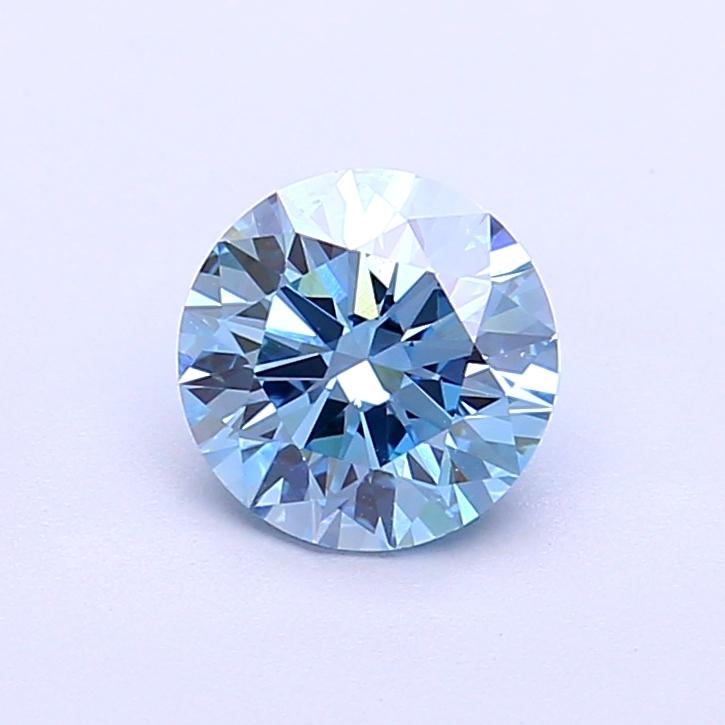 1.04 Ct. Fancy Vivid  Blue Round Lab Grown Diamond