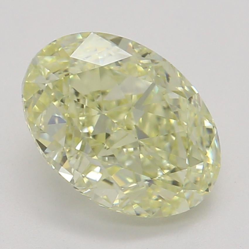 1.01 Ct. Fancy Light Yellow Oval Diamond