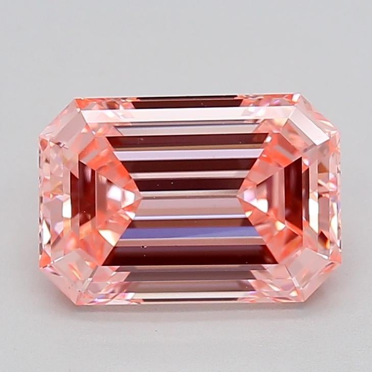 3.06 Ct. Fancy Vivid  Pink Emerald Lab Grown Diamond
