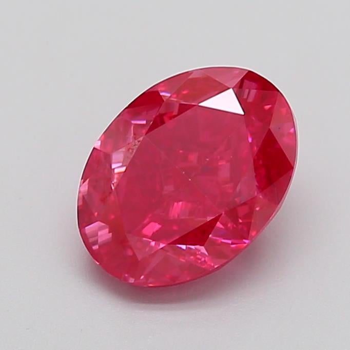 2.02 Ct. Fancy Vivid  Pink Oval Lab Grown Diamond