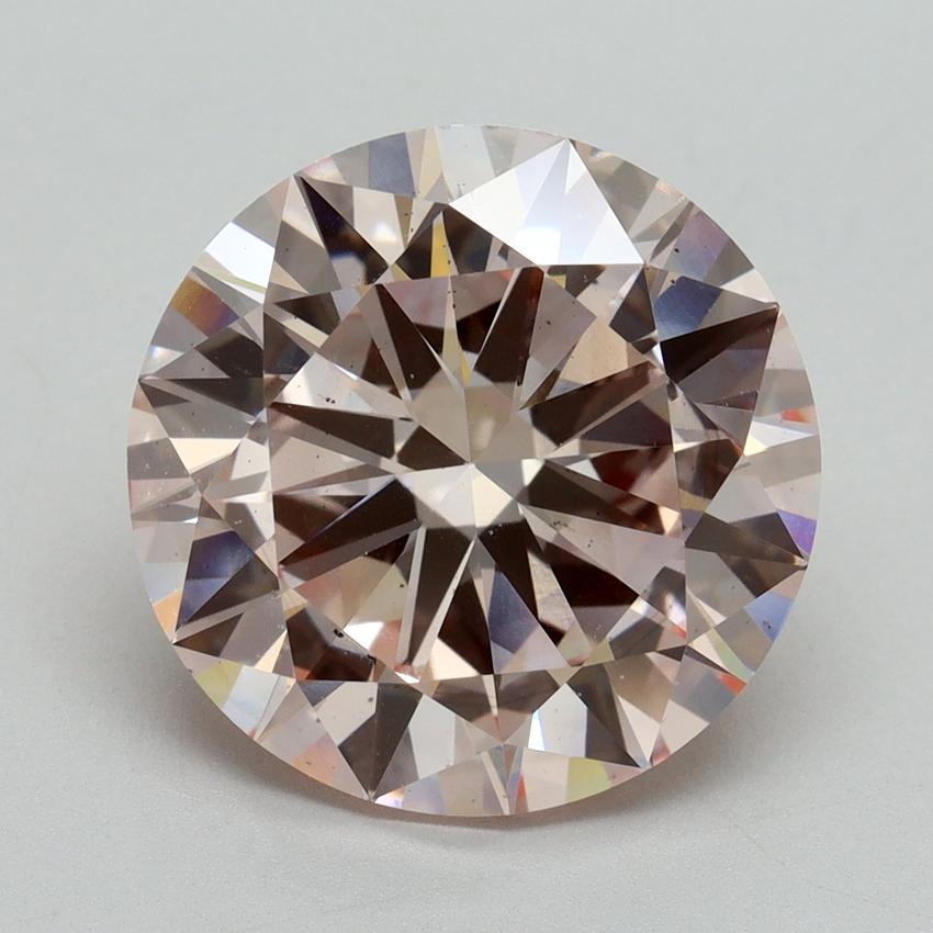 7.01 Ct. Fancy Pink Round Lab Grown Diamond