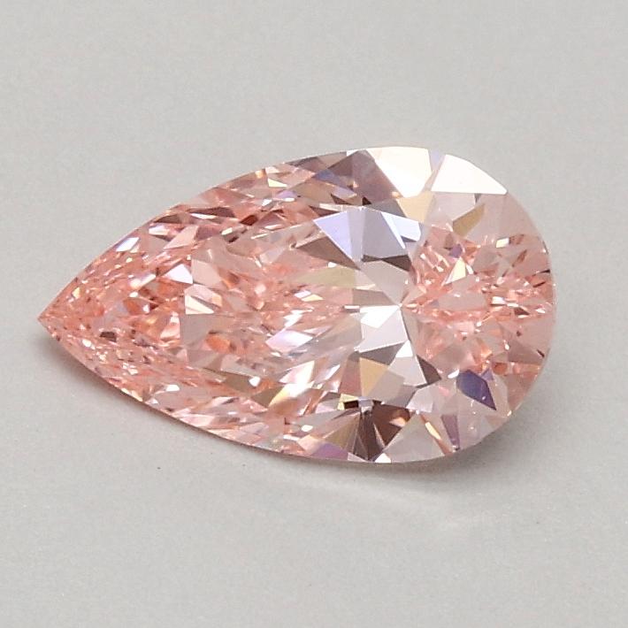 0.50 Ct. Fancy Vivid Pink Pear Lab Grown Diamond