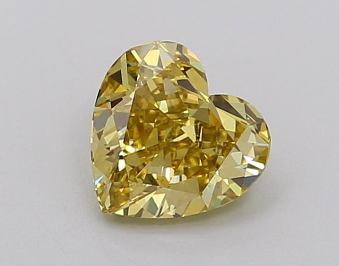 0.88 Ct. Fancy Intense  Yellow Heart Lab Grown Diamond