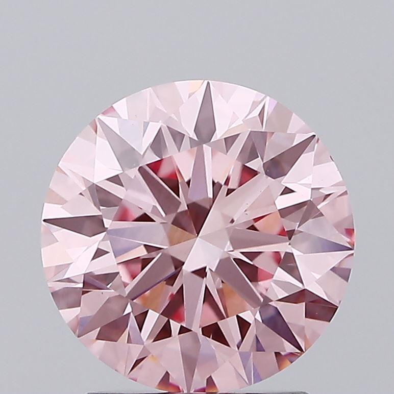 2.26 Ct. Fancy Intense Pink Round Lab Grown Diamond