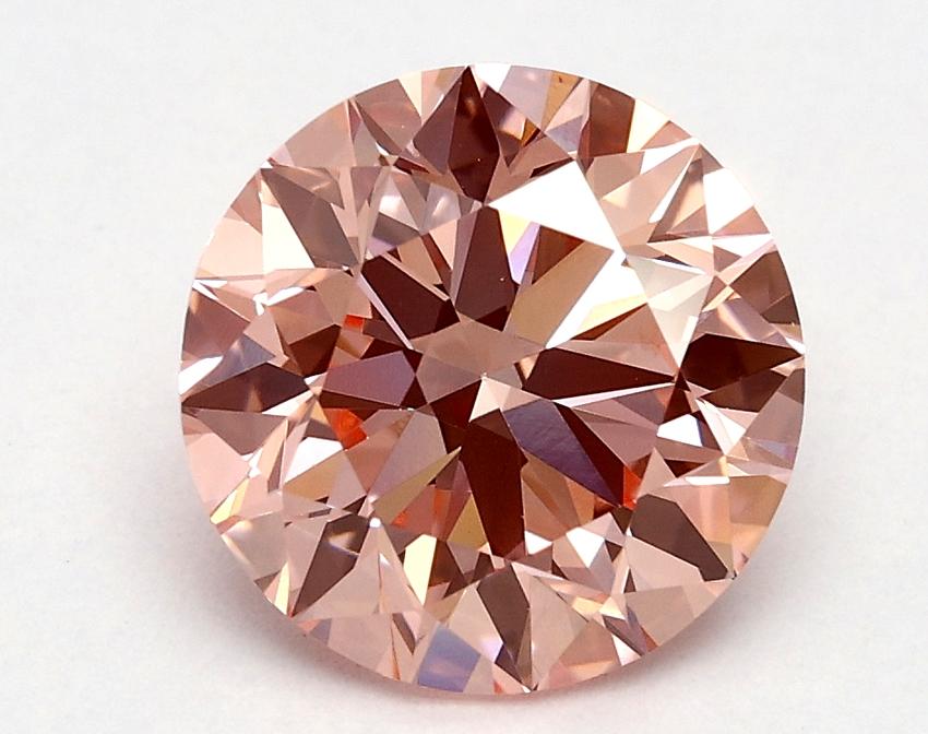 1.8 Ct. Fancy Vivid Pink Round Lab Grown Diamond