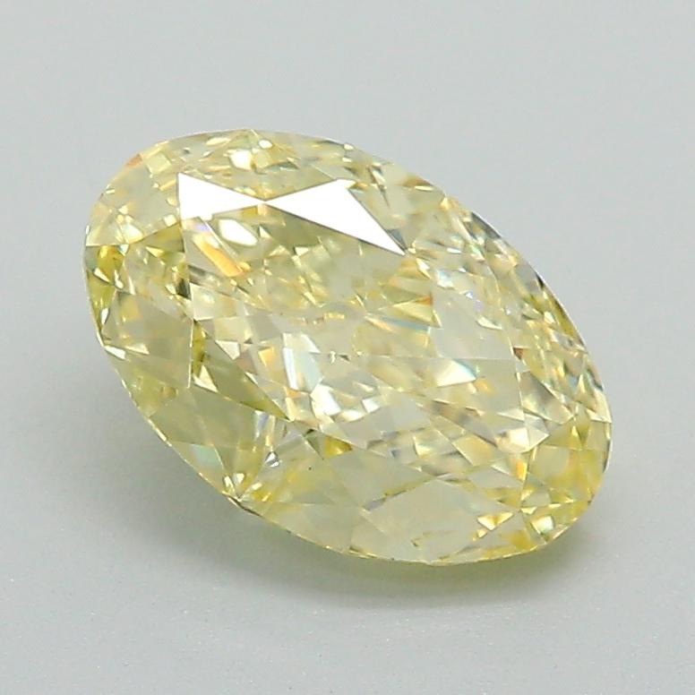 1.57 Ct. Fancy Intense Yellow Oval Lab Grown Diamond