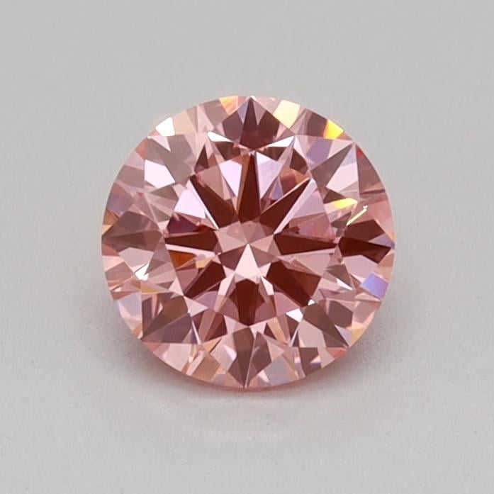 0.32 Ct. Fancy Vivid Pink Round Lab Grown Diamond