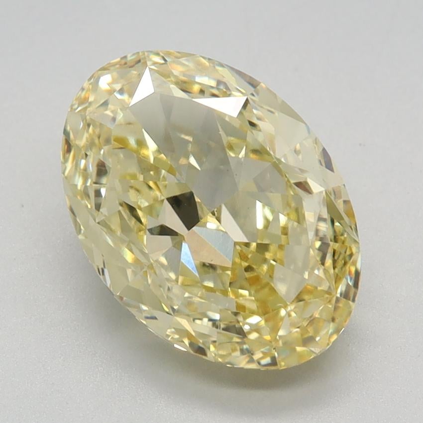 3.07 Ct. Fancy Intense Yellow Oval Lab Grown Diamond