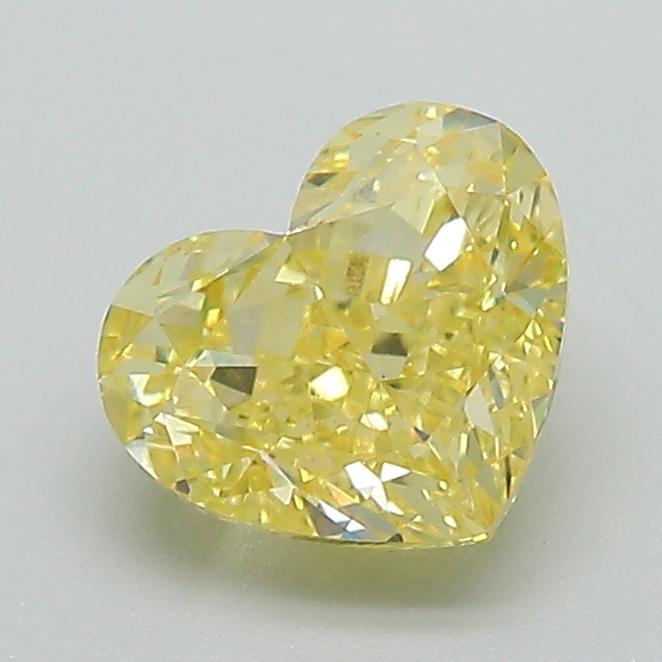 1.41 Ct. Fancy Intense Yellow Heart Lab Grown Diamond
