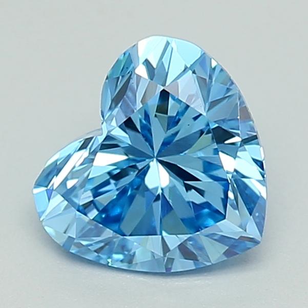 0.57 Ct. Fancy Vivid  Blue Heart Lab Grown Diamond