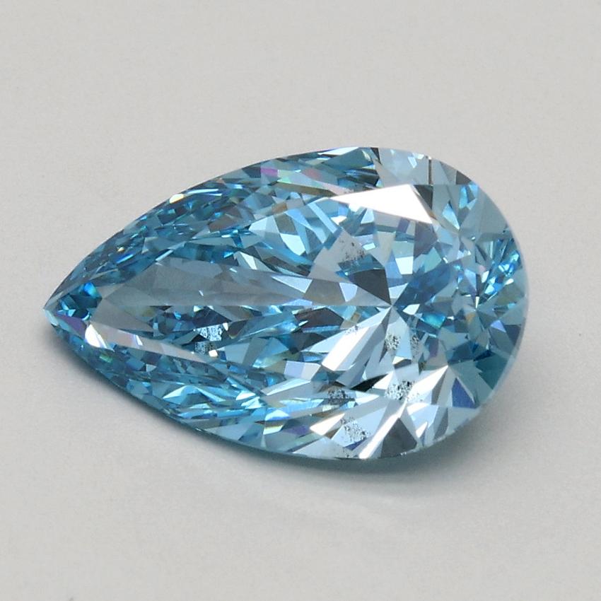 1.50 Ct. Fancy Vivid Blue Pear Lab Grown Diamond