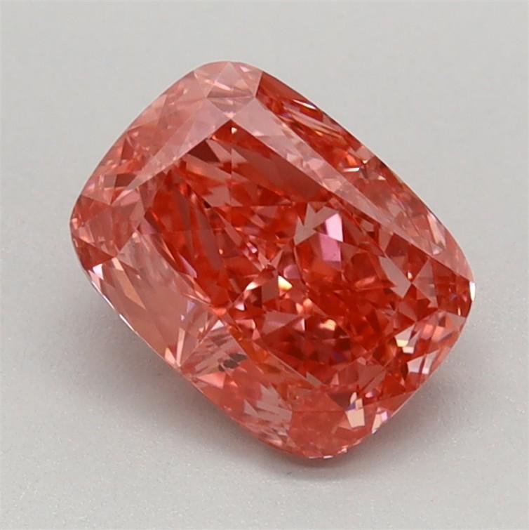 1.03 Ct. Fancy Vivid Pink Cushion Lab Grown Diamond