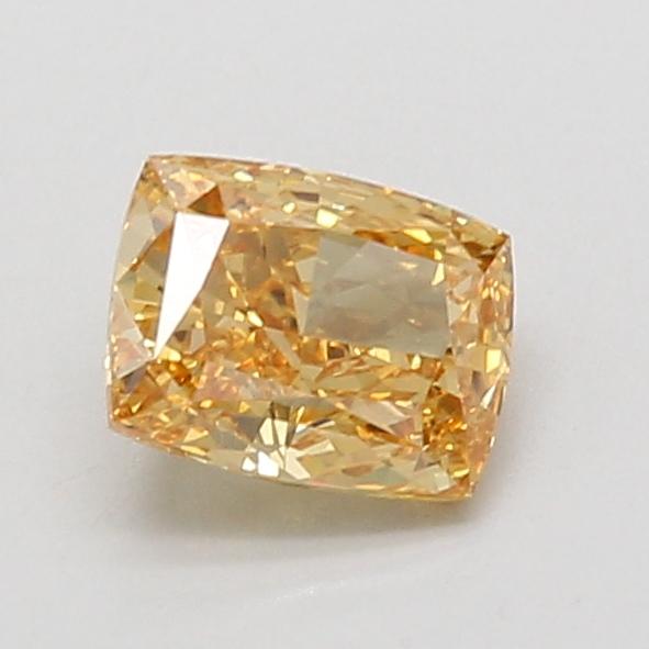 1.04 Ct. Fancy Vivid Yellow Cushion Lab Grown Diamond