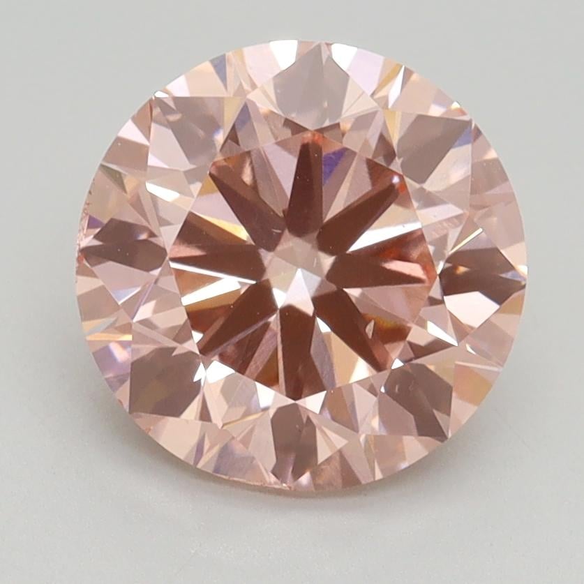 2.50 Ct. Fancy Intense Pink Round Lab Grown Diamond