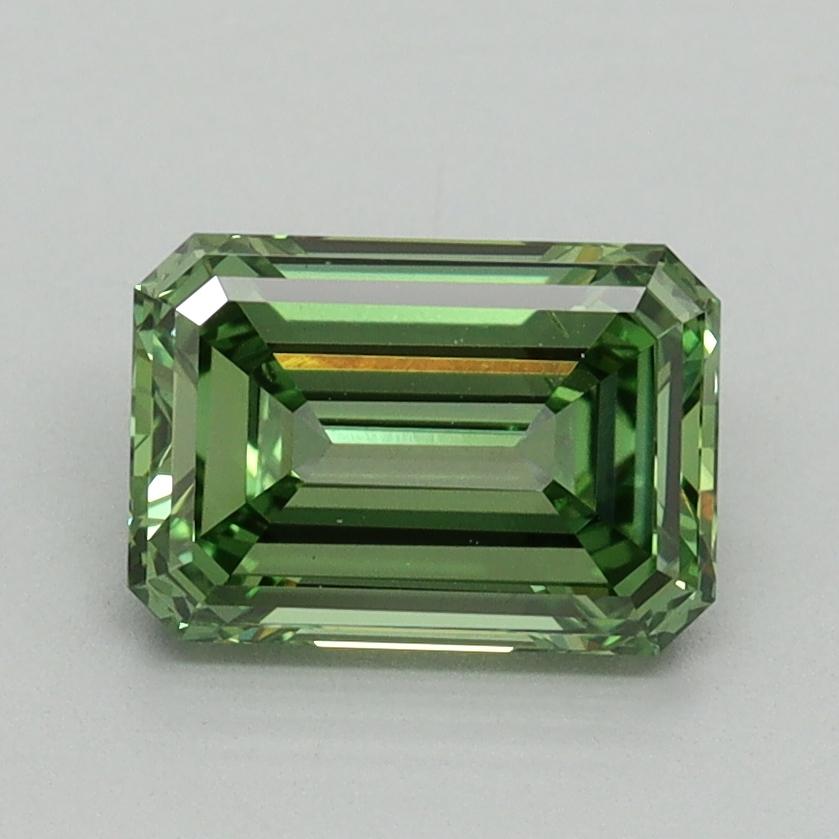 1.45 Ct. Fancy Vivid Green Emerald Lab Grown Diamond