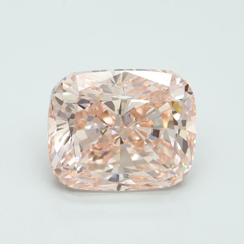 6.04 Ct. Fancy Intense Pink Cushion Lab Grown Diamond