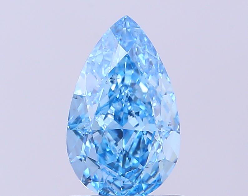 1.02 Ct. Fancy Vivid Blue Pear Lab Grown Diamond