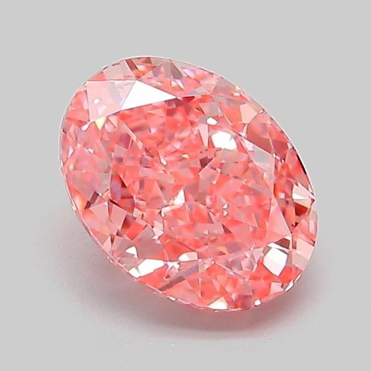 1.53 Ct. Fancy Vivid Pink Oval Lab Grown Diamond