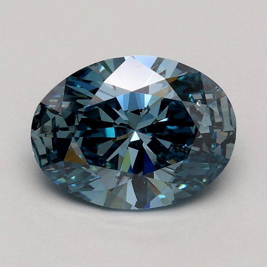 1.50 Ct. Fancy Vivid Blue Oval Lab Grown Diamond