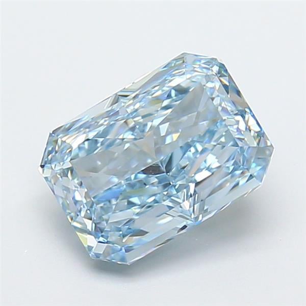 3.01 Ct. Fancy Vivid Blue Radiant Lab Grown Diamond