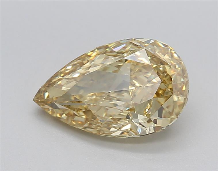 1.78 Ct. Fancy Vivid Yellow Pear Lab Grown Diamond