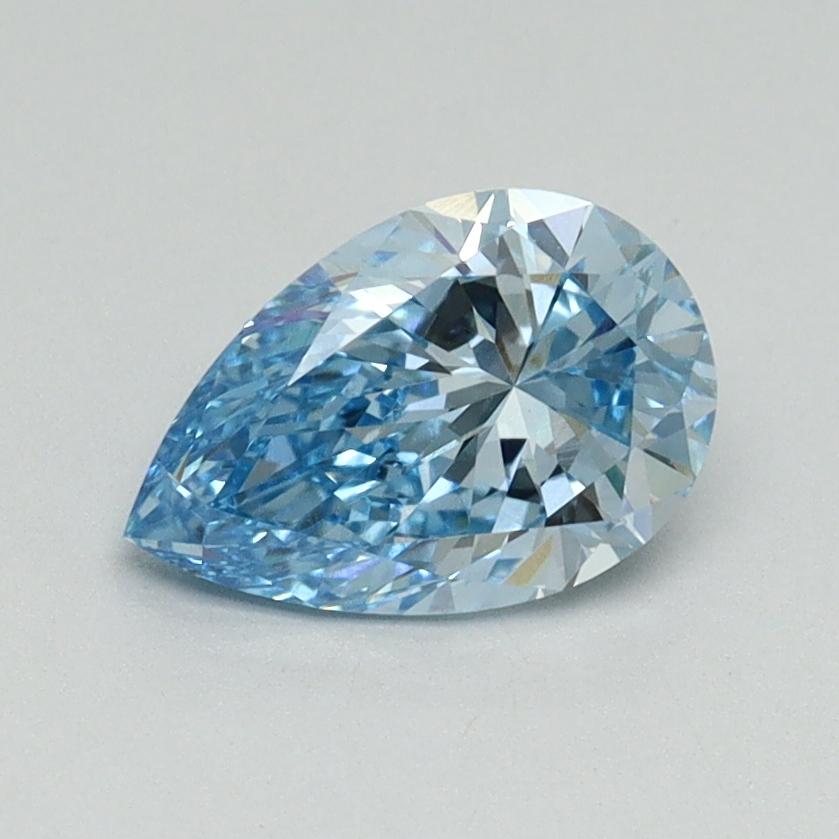 1.01 Ct. Fancy Vivid Blue Pear Lab Grown Diamond