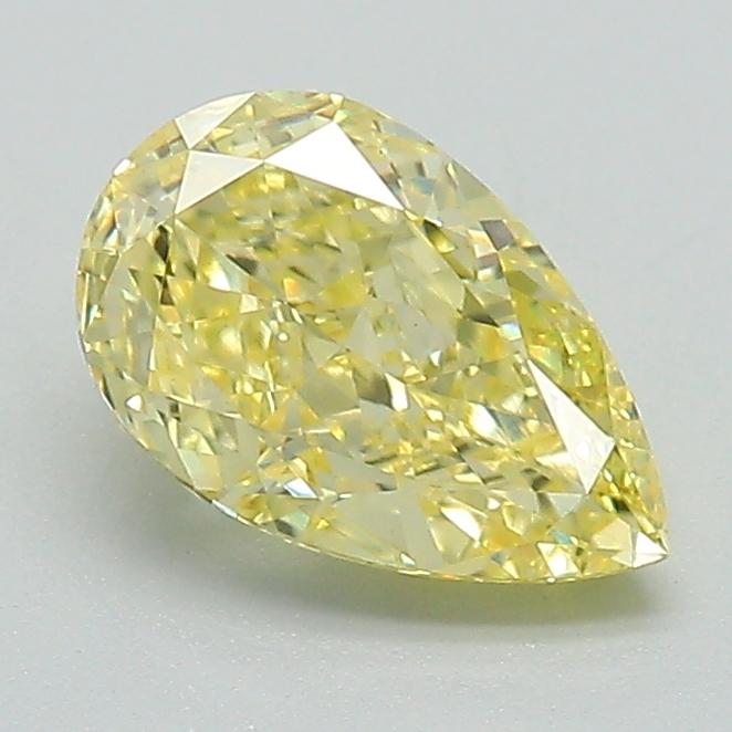 1.23 Ct. Fancy Intense Yellow Pear Lab Grown Diamond