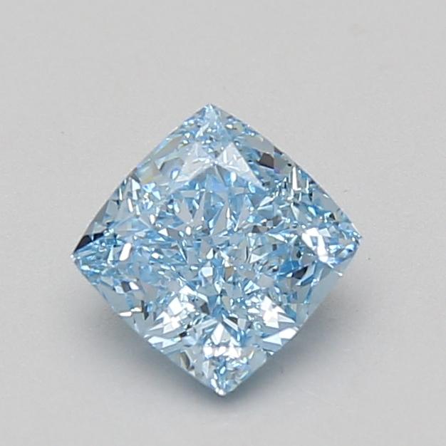 1.09 Ct. Fancy Vivid Blue Cushion Lab Grown Diamond