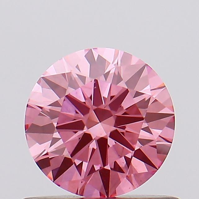 0.53 Ct. Fancy Vivid Pink Round Lab Grown Diamond