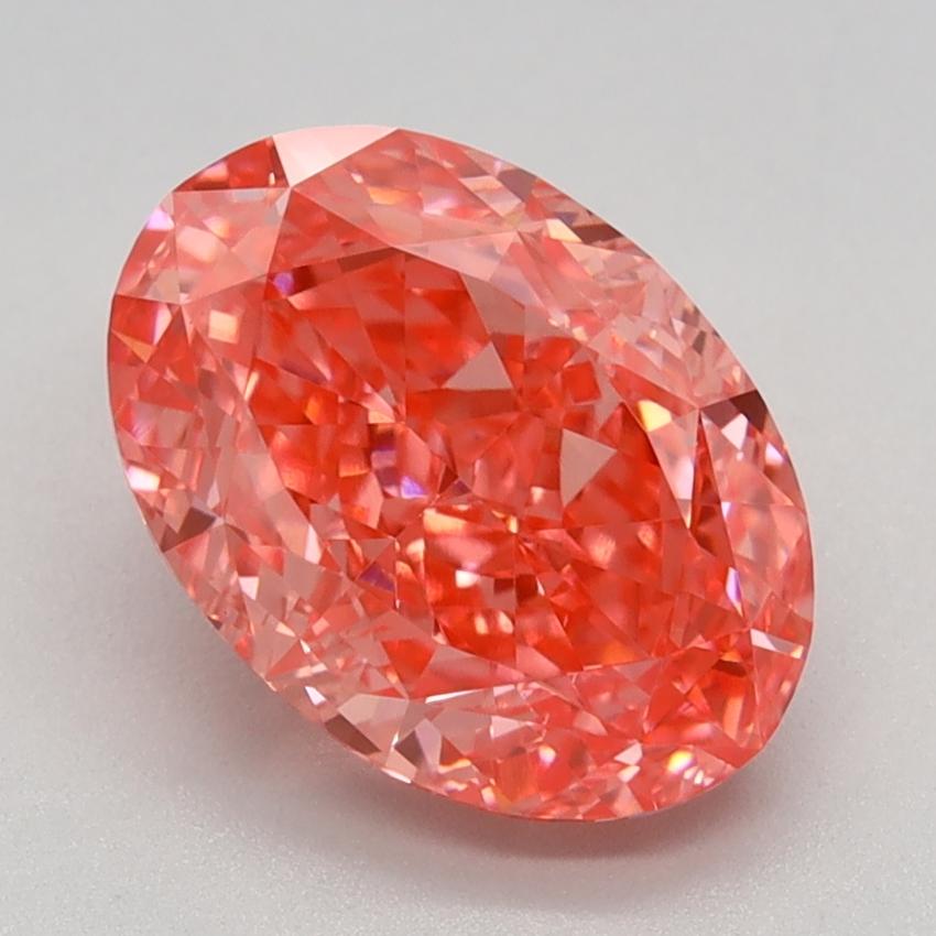 2.24 Ct. Fancy Vivid Pink Oval Lab Grown Diamond