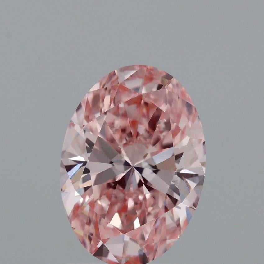 2.02 Ct. Fancy Vivid Pink Oval Lab Grown Diamond