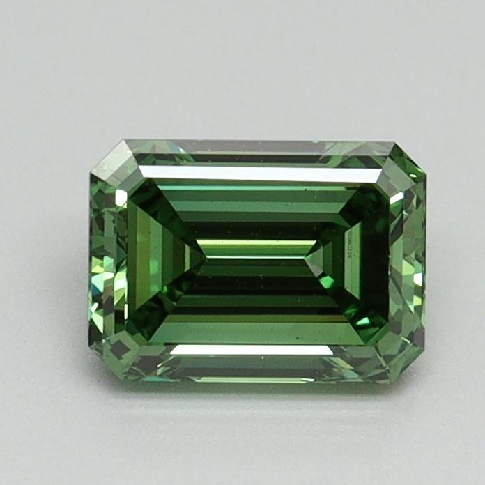 0.92 Ct. Fancy Vivid Green Emerald Lab Grown Diamond