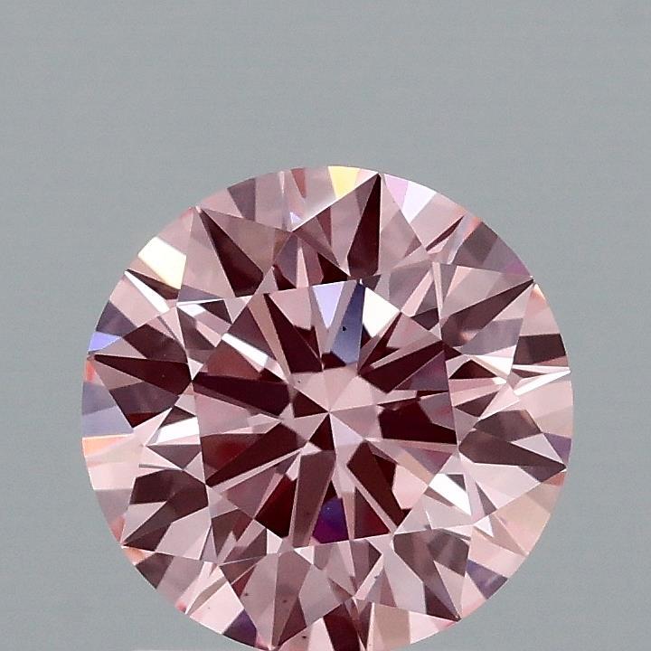 1.51 Ct. Fancy Vivid Pink Round Lab Grown Diamond