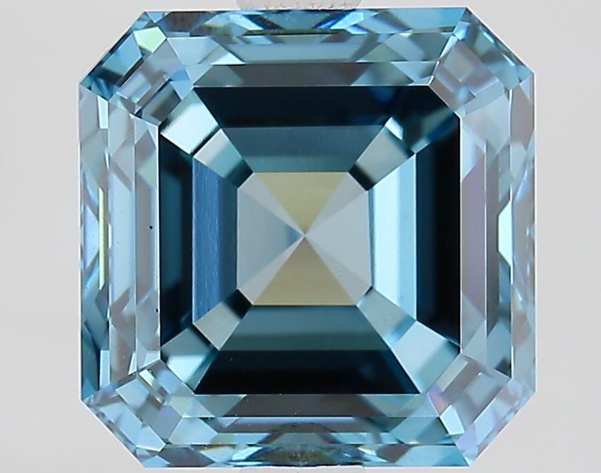 3.28 Ct. Fancy Intense Blue Asscher Lab Grown Diamond