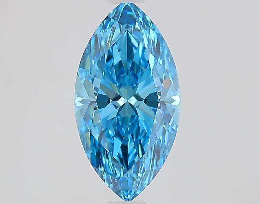 1.61 Ct. Fancy Vivid Blue Marquise Lab Grown Diamond