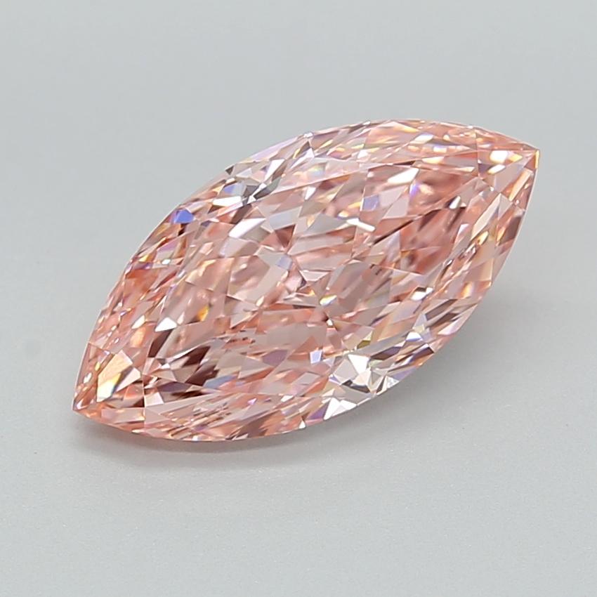 3.02 Ct. Fancy Vivid  Pink Marquise Lab Grown Diamond