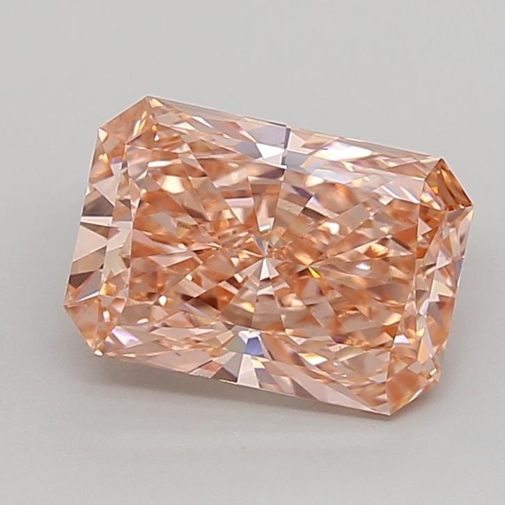 3.01 Ct. Fancy Vivid  Pink Radiant Lab Grown Diamond