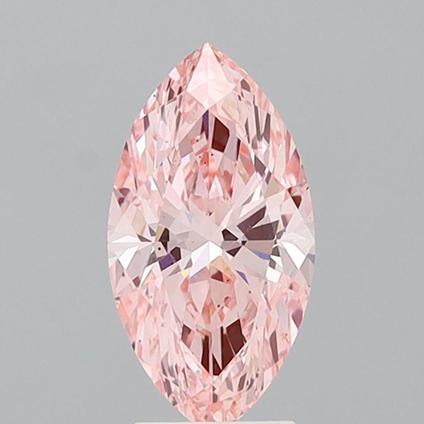 2.99 Ct. Fancy Vivid Pink Marquise Lab Grown Diamond