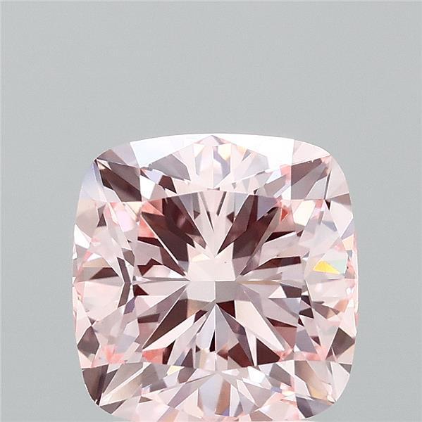 2.71 Ct. Fancy Intense Pink Cushion Lab Grown Diamond