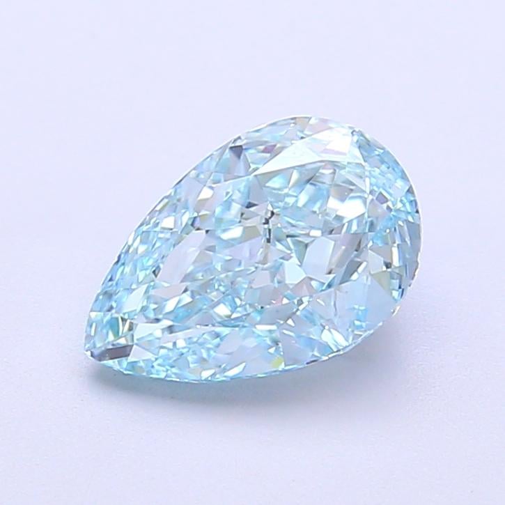 1.57 Ct. Fancy Vivid Blue Pear Lab Grown Diamond