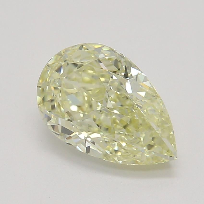 0.76 Ct. Fancy Light Yellow Pear Diamond