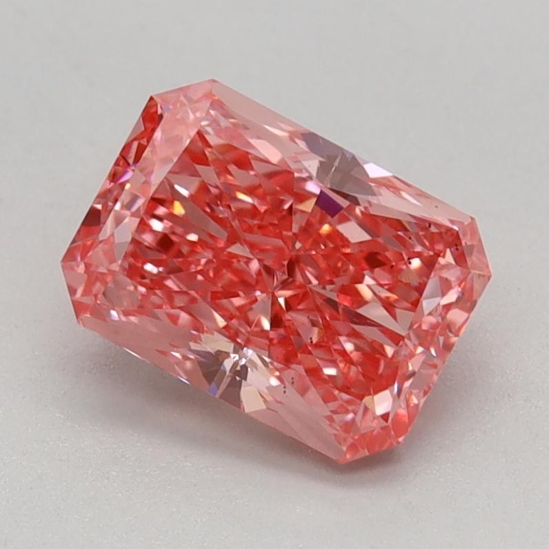 1.01 Ct. Fancy Vivid Pink Radiant Lab Grown Diamond