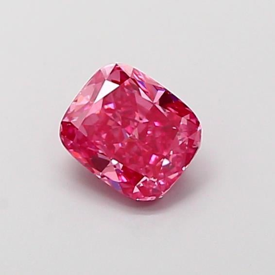 1.06 Ct. Fancy Vivid Pink Cushion Lab Grown Diamond