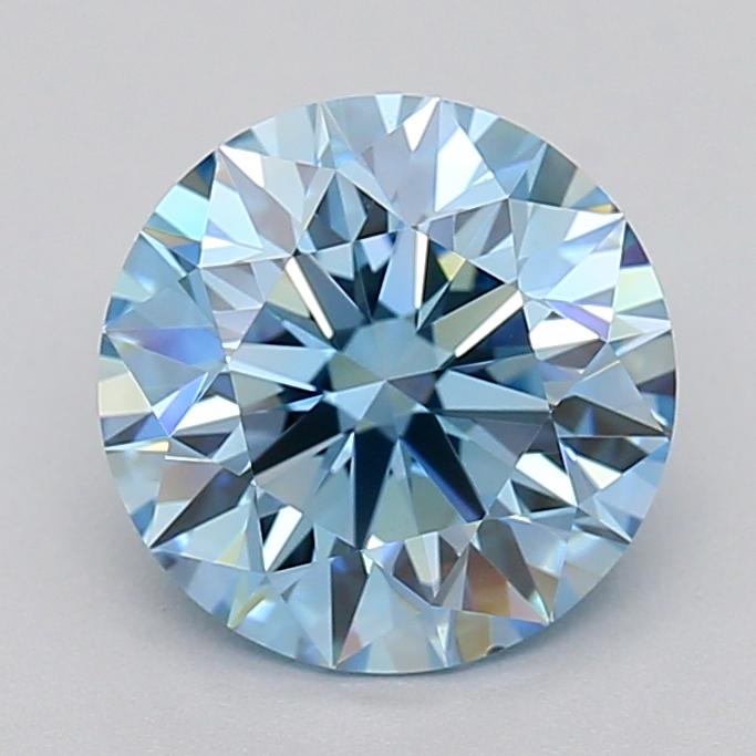 2.01 Ct. Fancy Vivid  Blue Round Lab Grown Diamond