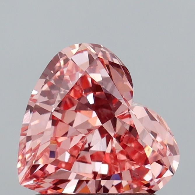 1.06 Ct. Fancy Vivid  Pink Heart Lab Grown Diamond