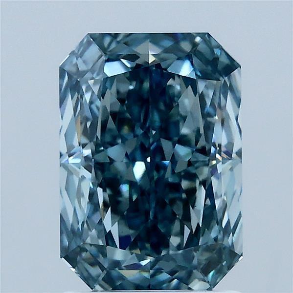 2.14 Ct. Fancy Vivid Blue Radiant Lab Grown Diamond